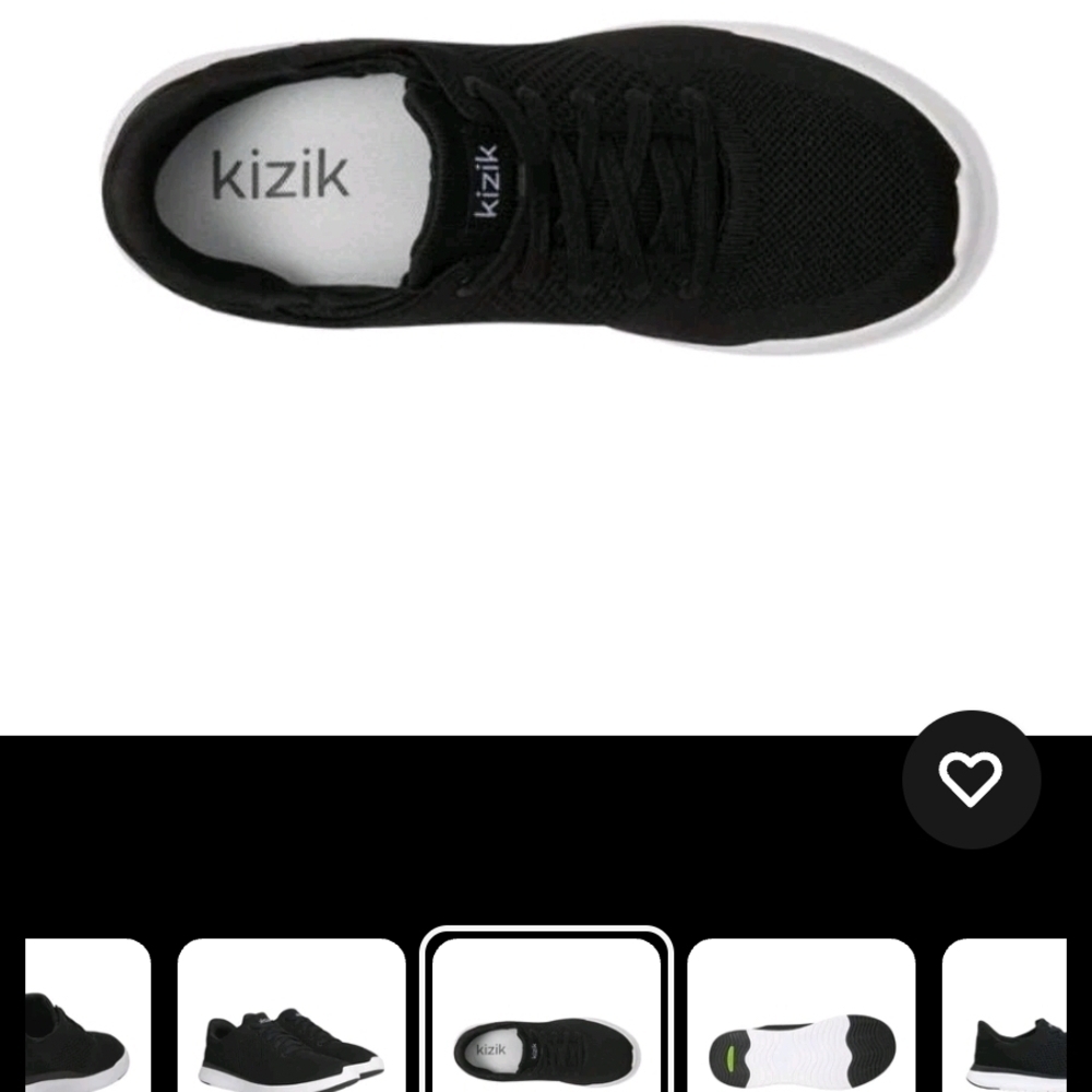 NWT Kizik Lima Unisex Hands-Free Slip-On Breathable Knit Sneakers – Black Size10 - Picture 4 of 5